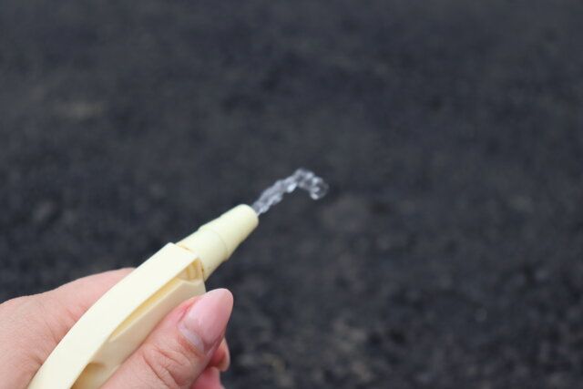 ダイソー 水風船作りポンプ 水の勢い