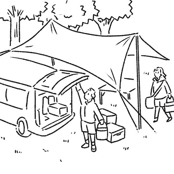 ベテランキャンパーがやっている”雨キャンプの対策術”が凄すぎた…！