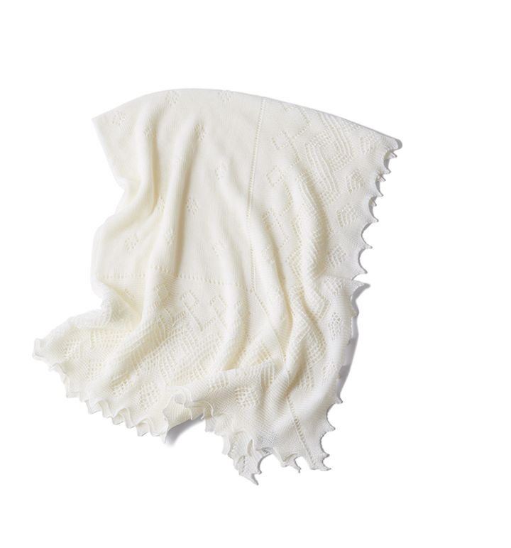 もらって嬉しかった出産祝い G.H.HURT&SON コットンウールのおくるみ