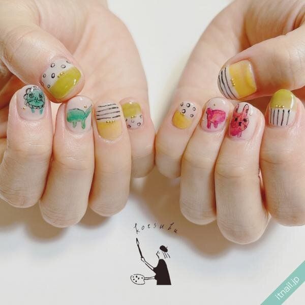 小粒nailが投稿したネイルデザイン [photoid:I0117198] via Itnail Design (737121)