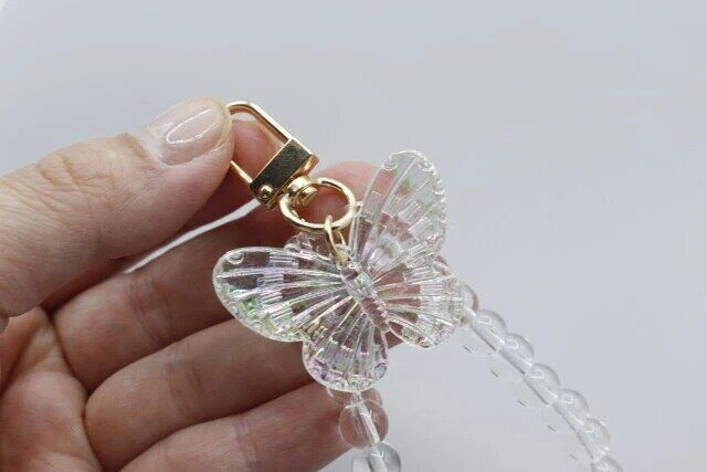 ダイソー キーホルダー まとめ ハンドストラップ（熊、蝶）