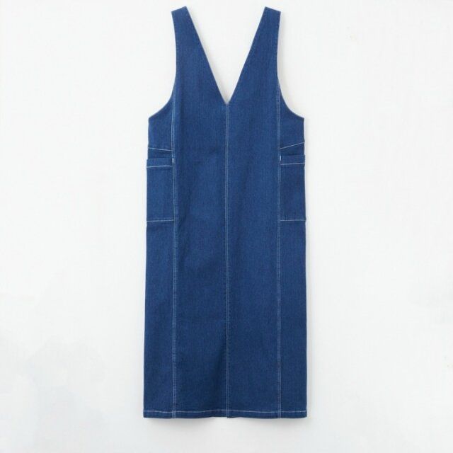 2024夏しまむらレディースストレッチデニムジャンパースカート