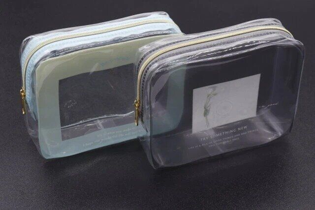 ダイソー マチ付ミニポーチ（窓あきグラデーション） マチ付ミニポーチ（フォト）