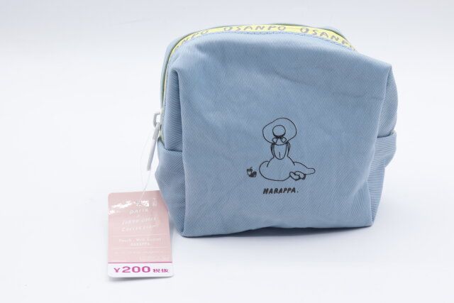 ダイソー ポーチ（マチ付、HARAPPA） 商品タグ