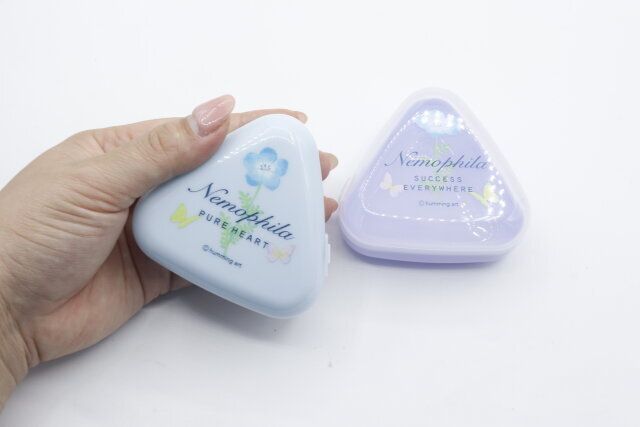 セリア チェリッシュフラワー おにぎり型ケース 2P デザイン