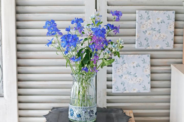 デルフィニウムのアレンジ