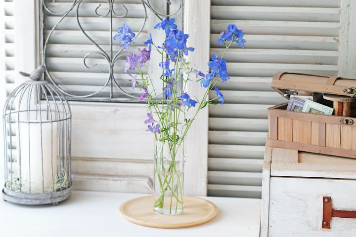 デルフィニウムのアレンジ