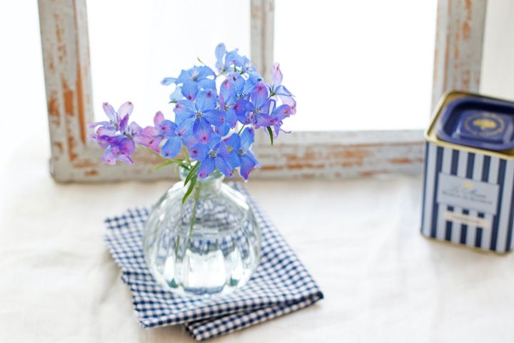 デルフィニウムのアレンジ