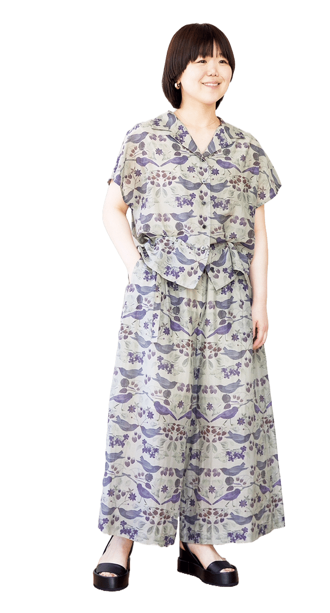 シックでやさしいプリントに一目惚れ