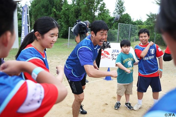 『JFA・キリン ビッグスマイルフィールドin珠洲市』開催！サプライズ参加の森保一監督「笑顔を共有できたことが…」