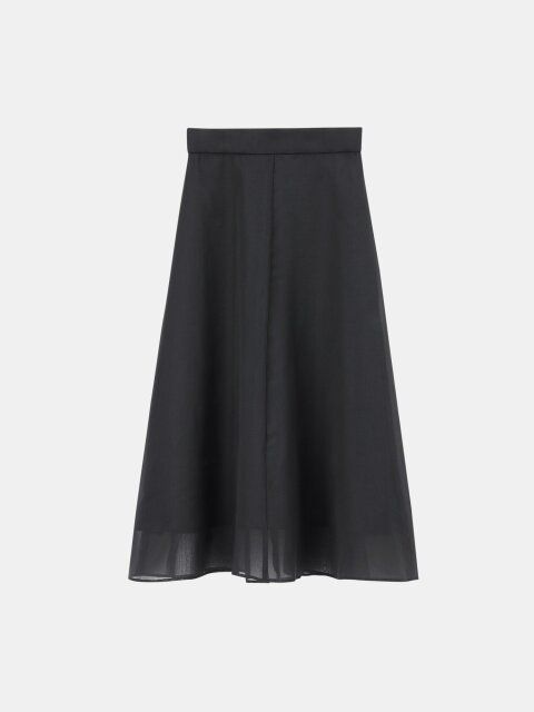 PLSTのシアーオーガンジーフレアスカート