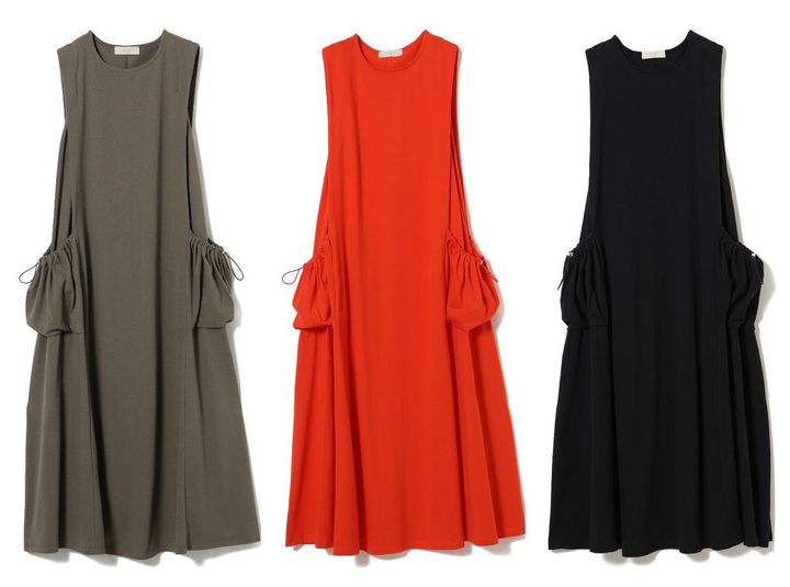 画像: 「ダブル ポケット ワンピース」各￥10,890 出典：ビーミング by ビームス