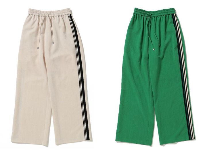 画像: 「サイドライン パンツ」各￥8,910 出典：ビーミング by ビームス