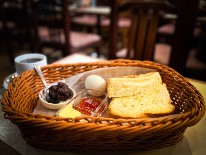 「アロマ珈琲」のモーニングセット