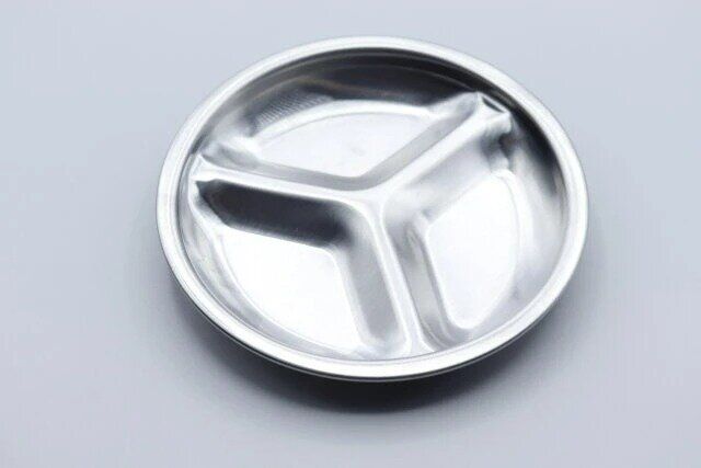 セリア ステンレス食器 3仕切皿9cm