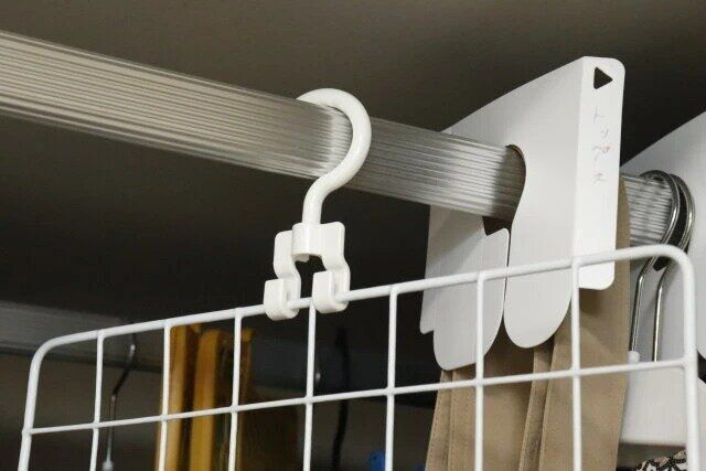 セリア ワイヤーネット用ハンガー 使用例