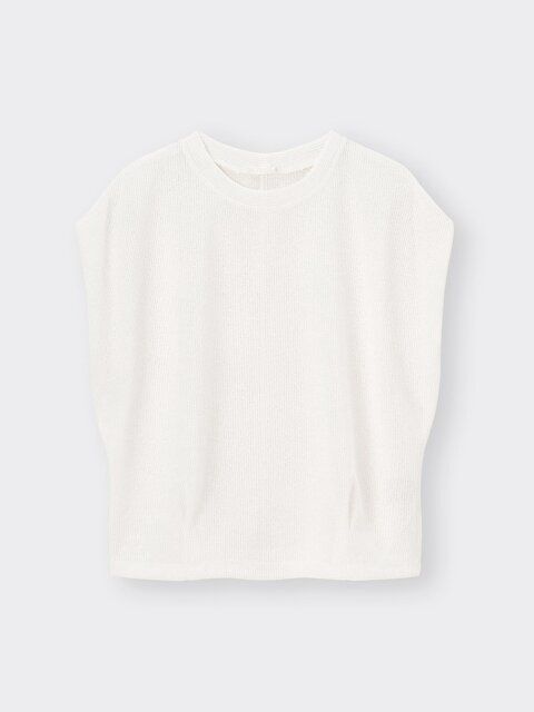 GUのループヤーンウエストタックT