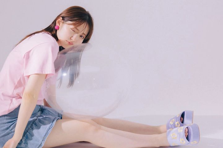 厚底サンダルコーデ