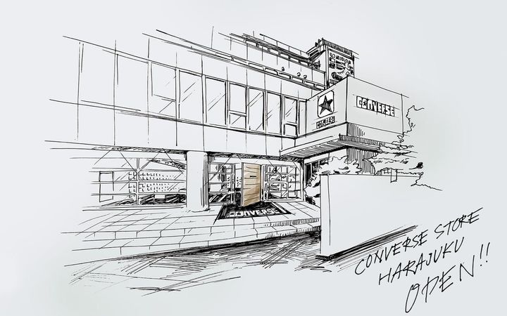 画像1: コンバースが原宿に旗艦店をオープン