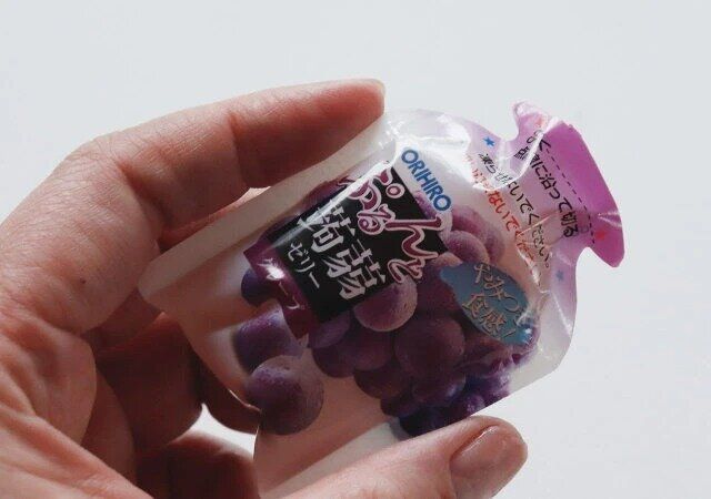 ダイソー オリヒロ ぷるんと蒟蒻ゼリー グレープ 個包装