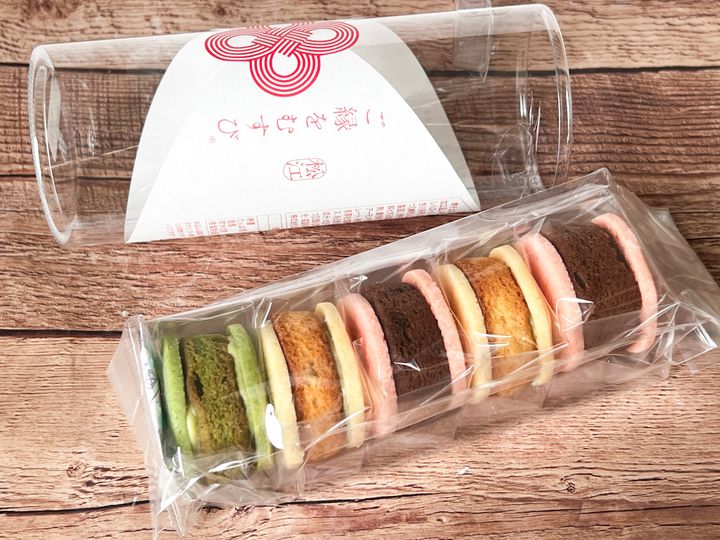 袋に入った5個の「あんケーキサンド」