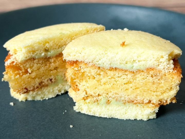 「あんケーキサンド」はちみつの断面