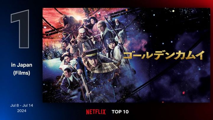 山﨑賢人主演『ゴールデンカムイ』がNetflix TOP10で初登場第1位！