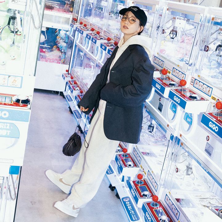 白パンツコーデ