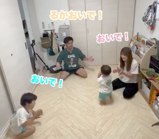 3人から同時においでと呼ばれたら…1才ベビーはどうする！？！