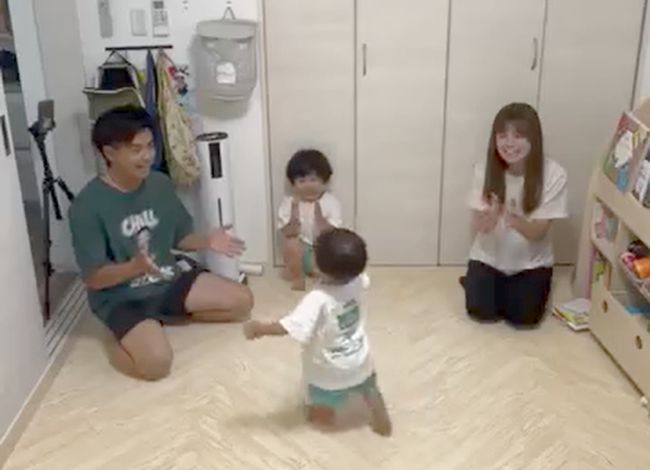 3人から同時においでと呼ばれたら…1才ベビーはどうする！？！