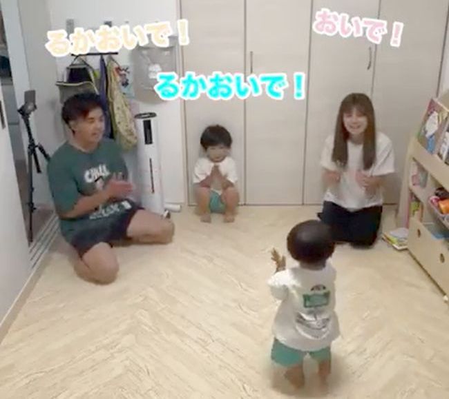 3人から同時においでと呼ばれたら…1才ベビーはどうする！？！