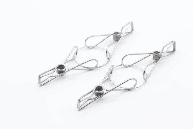 セリア ステンレスダブルピンチ2P