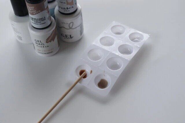 セリア ミキシングパレット10マス7P 使用例