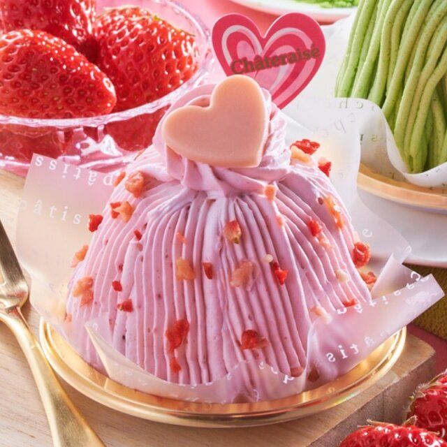 シャトレーゼのいちごミルクモンブラン