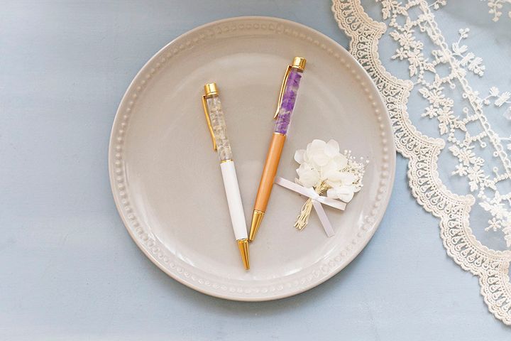 オリジナルハーバリウムペン作り