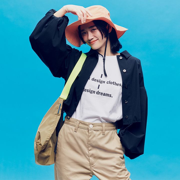 色ものを引き立てるベージュ