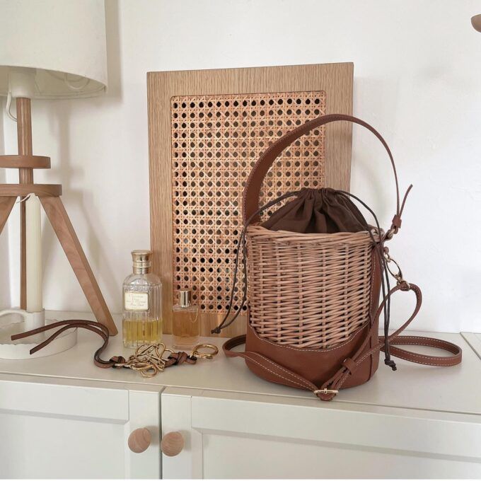 しまむら「ヤナギ2WAYバケツバッグ」