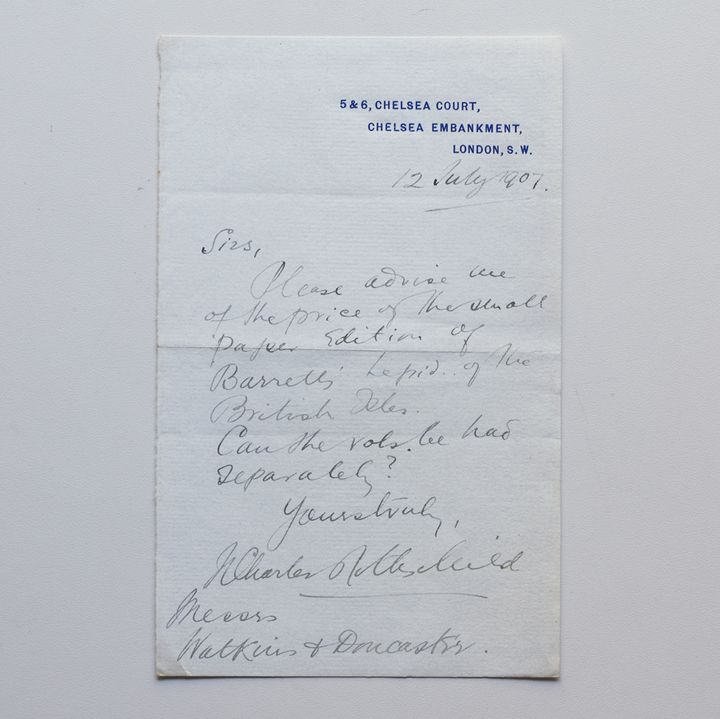 ナサニエル・チャールズ・ロスチャイルドの手紙