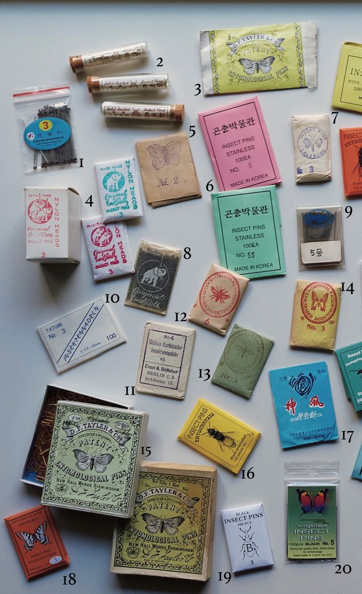 昆虫針のパッケージ