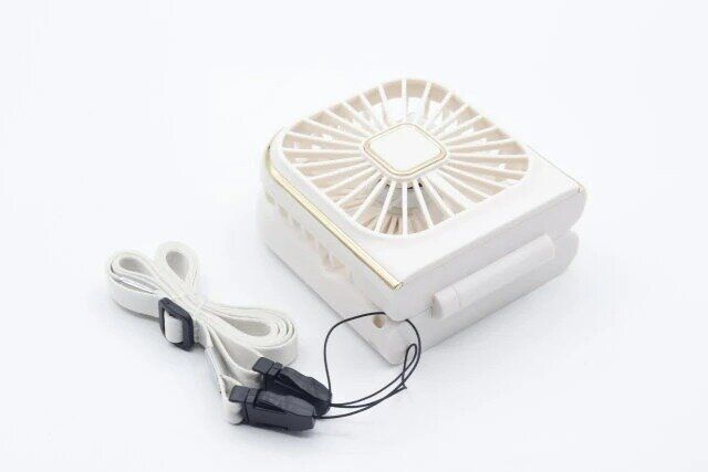 ダイソー 500円以上 スマホスタンドにもなる折りたたみ式ミニ扇風機