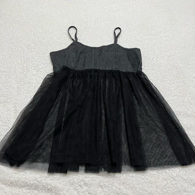 PHデニムチュールビスチェ