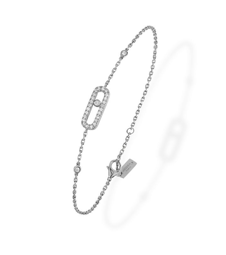 「ムーヴ ノア」（WG×ダイヤモンド）ブレスレット￥330,000