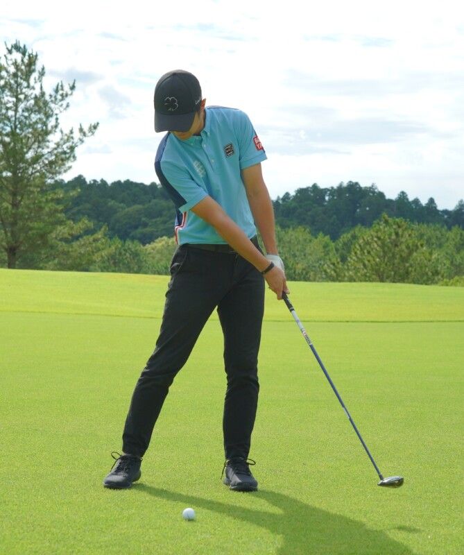 FWを簡単に打てるコツを解説！素振りで“芝が飛んだ場所”にボールを置くだけ