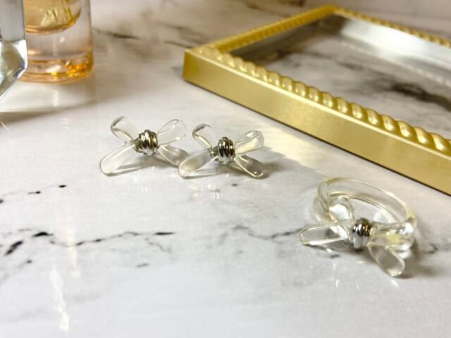 3COINS スリコ クリアリボンアクセサリー