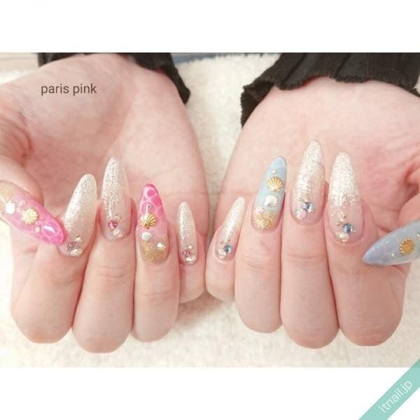 Paris Pinkが投稿したネイルデザイン [photoid:I0103048] via Itnail Design (737460)