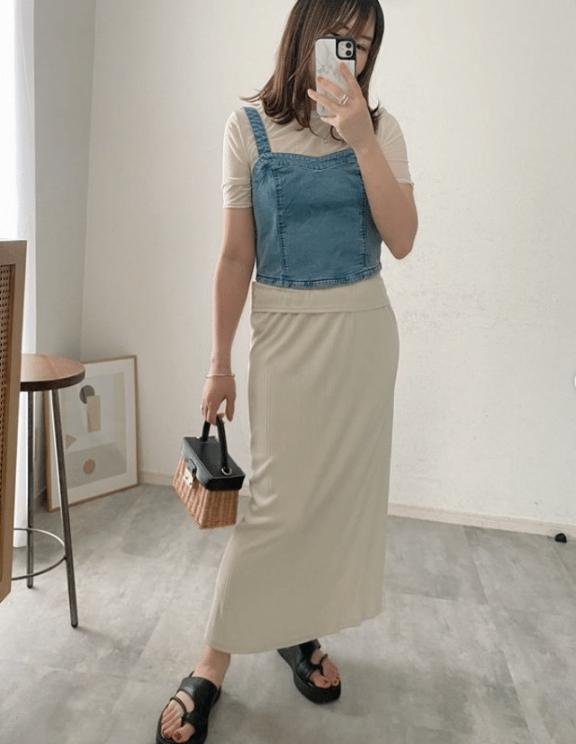 デニムビスチェ