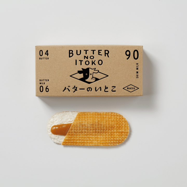 GOOD NEWS TOKYO バターのいとこ ミルクが置かれている写真