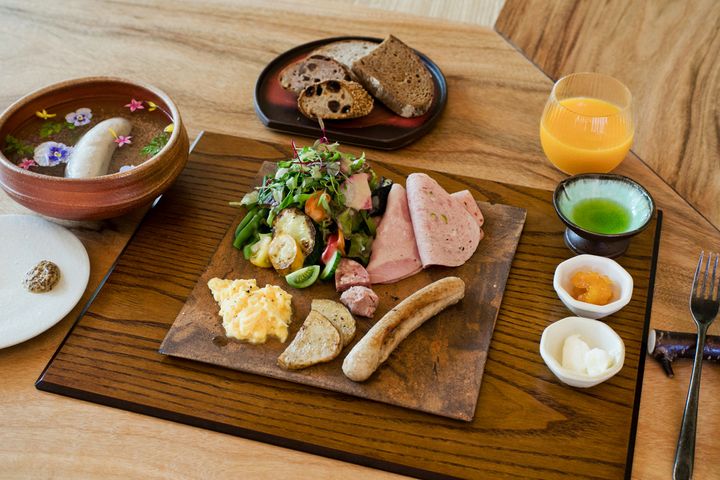 〈bekka izu〉で提供される朝食