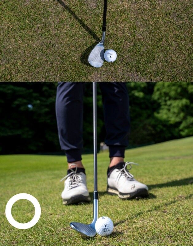 スピンがかかるアドレスはどっち…？実はオープンに構えるのはNG!?