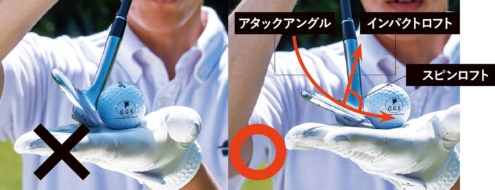 スピンがかかるアドレスはどっち…？実はオープンに構えるのはNG!?